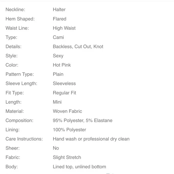 Vibrant Pink Halter Dress - Picture 7 of 7